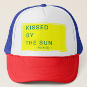 Minimalist Personalized Kissed by the Sun キャップ (正面)