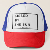 Minimalist Personalized Kissed by the Sun キャップ (正面)