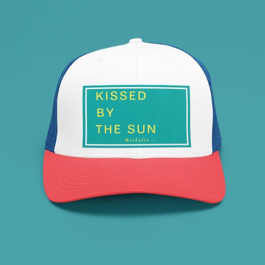 Minimalist Personalized Kissed by the Sun キャップ