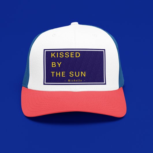 Minimalist Personalized Kissed by the Sun キャップ