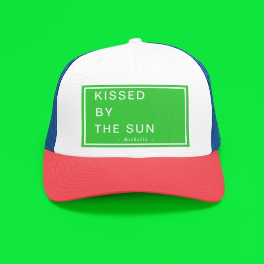 Minimalist Personalized Kissed by the Sun キャップ