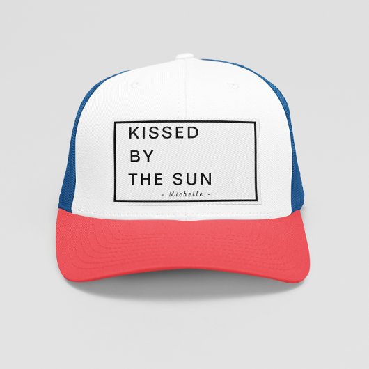Minimalist Personalized Kissed by the Sun キャップ