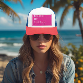 Minimalist Personalized Kissed by the Sun キャップ