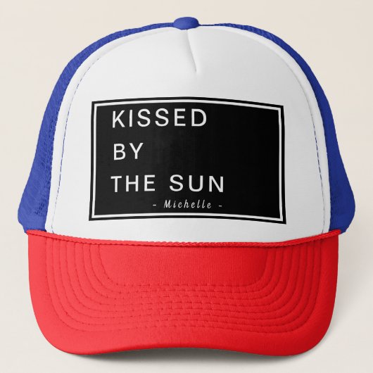 Minimalist Personalized Kissed by the Sun キャップ (正面)