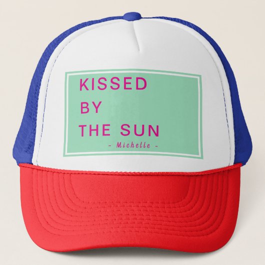 Minimalist Personalized Kissed by the Sun キャップ (正面)