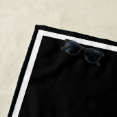 Minimalist Personalized Kissed by the Sun ビーチタオル (インサイチュ)