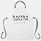 Minimalist Personalized Mom Name Apron エプロン (正面)