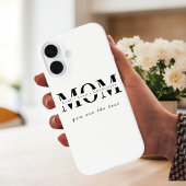 Minimalist Personalized Mom Name Phone Case Case-Mate iPhoneケース