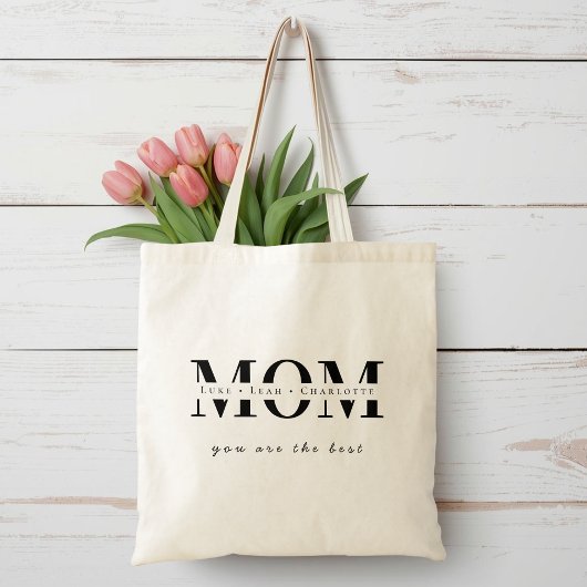 Minimalist Personalized Mom Name Tote Bag トートバッグ