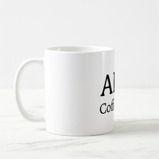 Minimalist Personalized Name Coffee Mug コーヒーマグカップ (左)