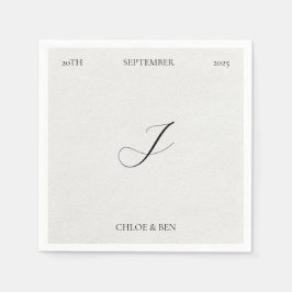 Minimalist, Personalized Napkins スタンダードカクテルナプキン