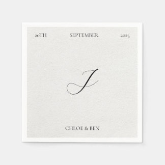 Minimalist, Personalized Napkins スタンダードカクテルナプキン