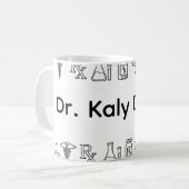 Minimalist Personalized Pharmacist Mug コーヒーマグカップ (正面左)