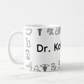 Minimalist Personalized Pharmacist Mug コーヒーマグカップ (左)