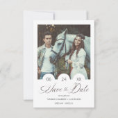 Minimalist Personalized Photo Modern Script (正面)