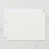 Minimalist Personalized Thank You Card ノートカード (裏面)