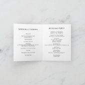 Minimalist Personalized Wedding Modern Wedding カード (内部)
