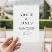 Minimalist Personalized Wedding Modern Wedding カード