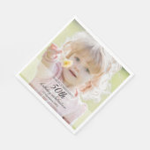 Minimalist Photo 50th Birthday スタンダードランチョンナプキン (角)