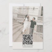 Minimalist Photo Card for Vellum Save The Date  招待状 (裏面)
