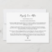 Minimalist Photo Card Modern Calligraphy Wedding セーブザデート (裏面)