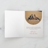 Minimalist Photo Christmas Folded Greeting Card カード (内部)