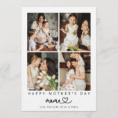 Minimalist Photo Collage Happy Mother's Day  カード (正面)