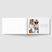 Minimalist Photo Collage In Loving Memory ゲストブック (全面)