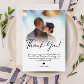 Minimalist Photo Collage Wedding Thank You Card サンキューカード