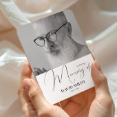 Minimalist Photo Elegant Funeral Memorial Favor マグネット