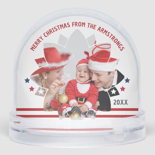 Minimalist Photo Family Holiday Keepsake (裏面)