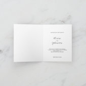 Minimalist Photo Folded Wedding 招待状 (内部)