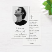 Minimalist Photo Funeral Memorial Prayer Cards (デスク)