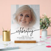 Minimalist Photo Funeral Sympathy Memorial アクリルサイン (ウェディング)