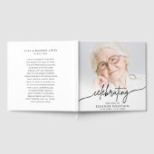 Minimalist Photo Funeral Sympathy Memorial ゲストブック (全面)