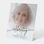 Minimalist Photo Funeral Sympathy Memorial 台座サイン (正面)