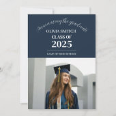 Minimalist Photo Graduation 招待状 (正面)
