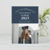Minimalist Photo Graduation 招待状 (スタンド正面)
