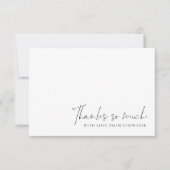 Minimalist Photo Graduation Thank You サンキューカード (正面)