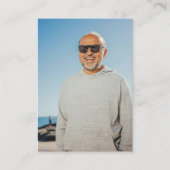 Minimalist Photo Orthodox Funeral Prayer Card プレイスカード (正面)