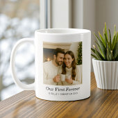 Minimalist Photo Personalized Text Keepsake コーヒーマグカップ