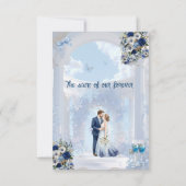 Minimalist Photo Save the Date | Something Blue セーブザデート (裏面)