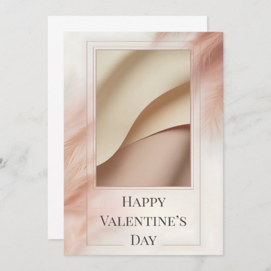 Minimalist Photo Valentine Card (正面/裏面)