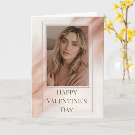 Minimalist Photo Valentine Card カード (黄色い花)