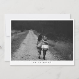 Minimalist Photo We Moved New Home Address 案内状