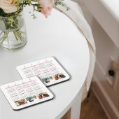 Minimalist Photo Yearly 2026 Calendar Keepsake コースター