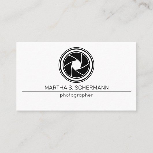 Minimalist Photographer 名刺 (正面)