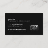 Minimalist Photographer Videographer Hand Drawn  名刺 (裏面)