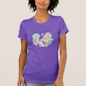 Minimalist Piano Player Pastel Heart Sketch Tシャツ (正面)