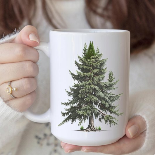 Minimalist Pine Tree Christmas Mug for Mom & Dad コーヒーマグカップ